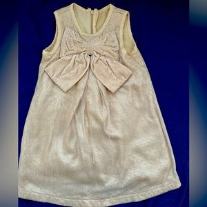 Golden Bow Dress 18-24 months